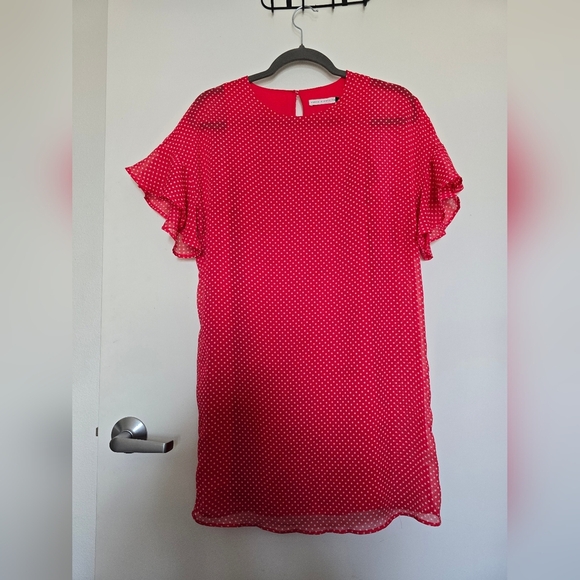 Red Polka Dot Mini Dress - Picture 1 of 4